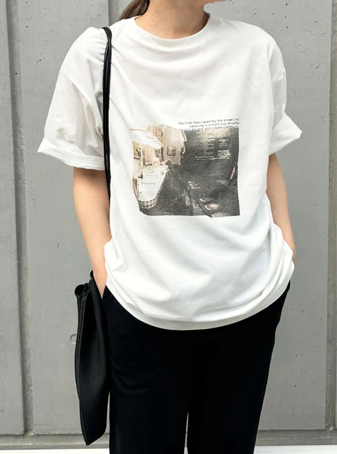 SELECT MOCA アソートプリントオーバーサイズTシャツ【by SON】白色款式4 Free Size（30001487）