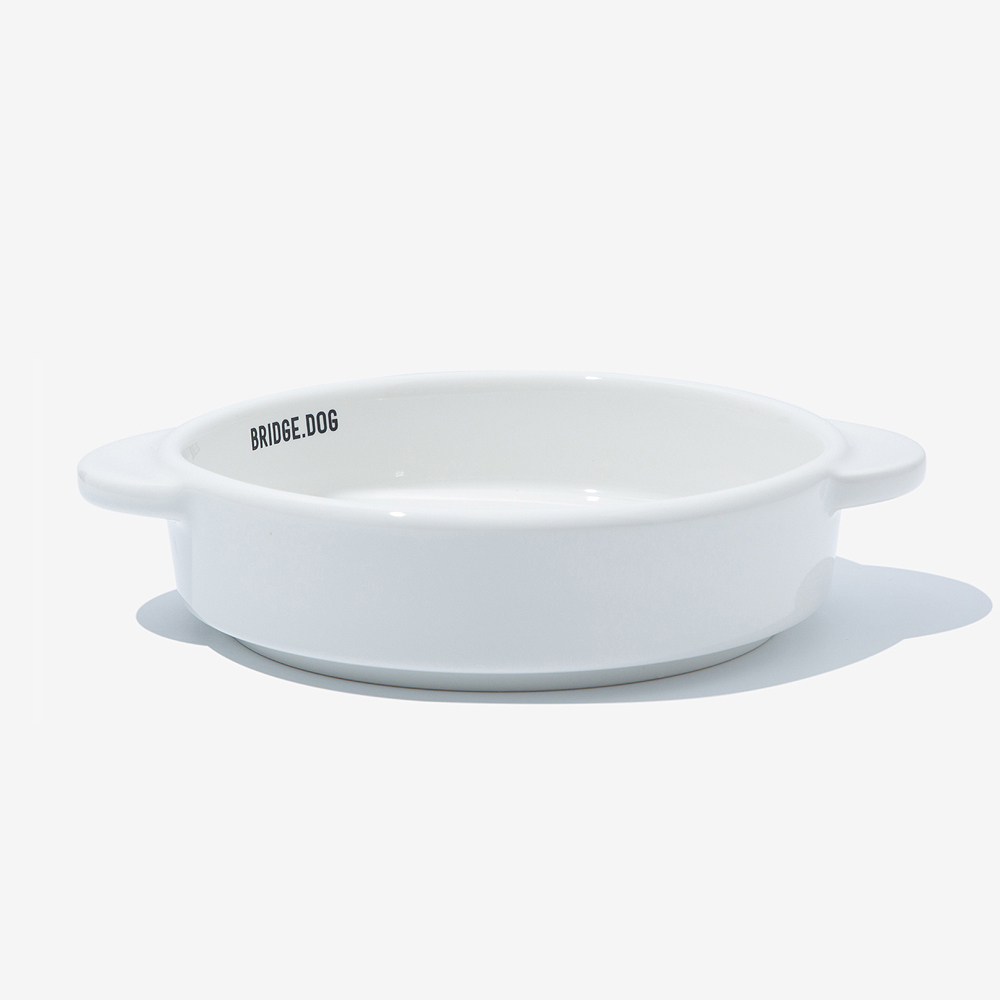 BRIDGE. DOG MINI  亮面雙耳碗 (白)