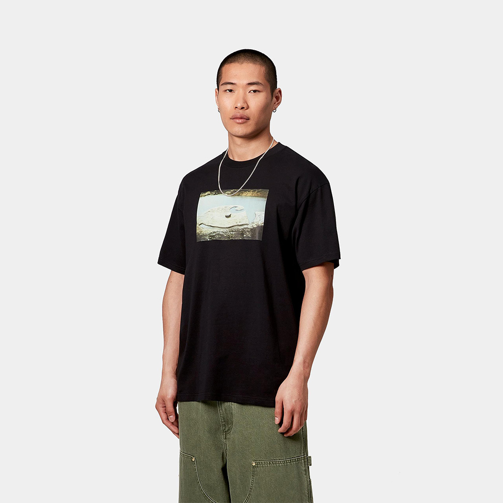 Tシャツ・カットソー Carhartt SS25 'Muddy Water' T-shirt (I034652 89XX) Carhartt WIP Muddy Water T-Shirt in White | SVD