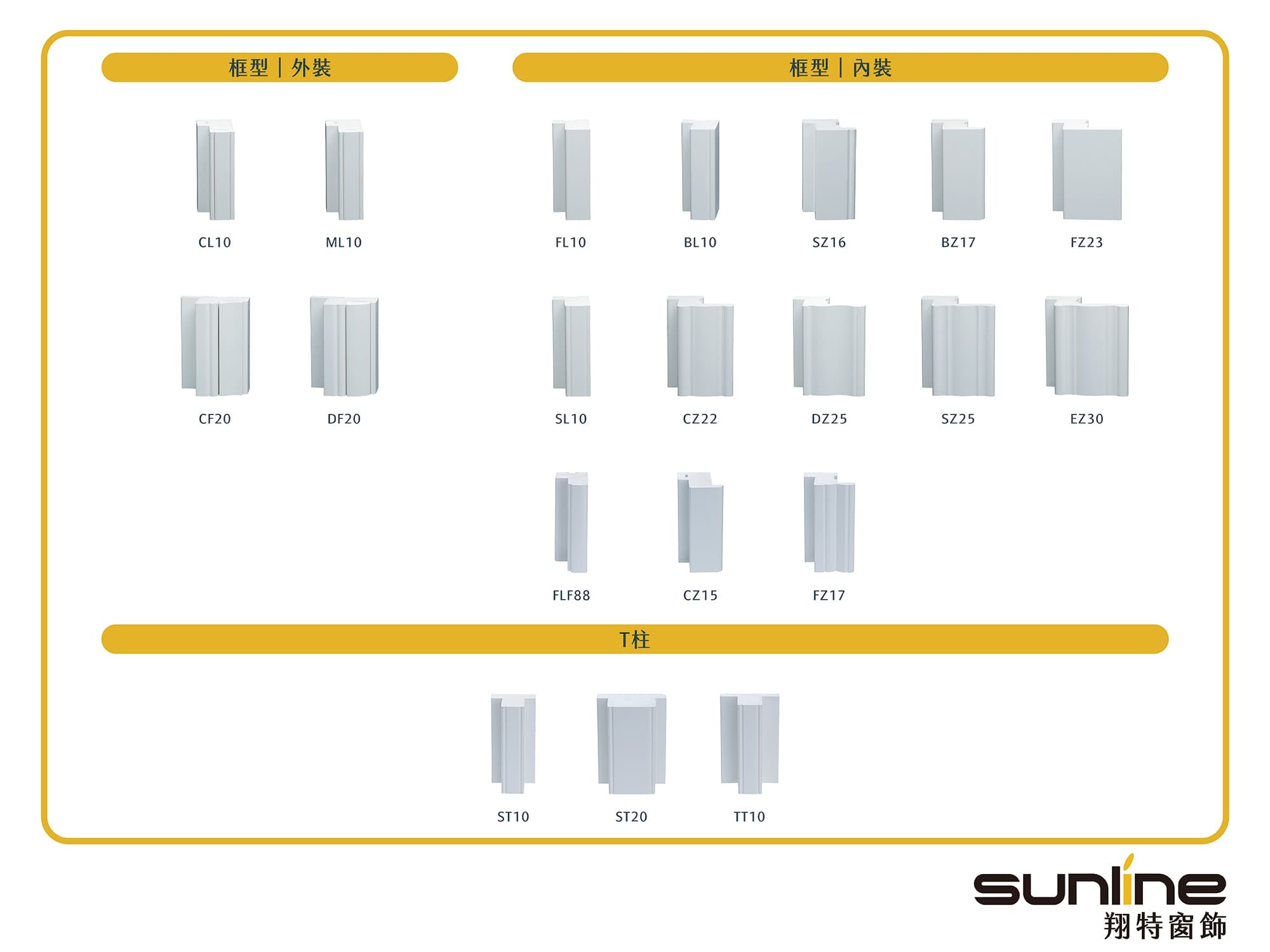 塑鋁百葉窗框型