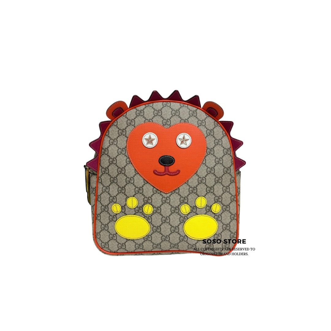 Gucci Kids Children's Gg Hedgehog Backpack - Brown / Shw