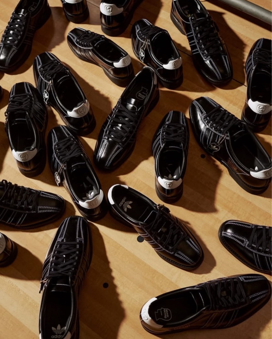Dover Street Market x Brain Dead x adidas Originals Bowling DSM 三方聯名 黑色 皮革 保齡球鞋 JP9838