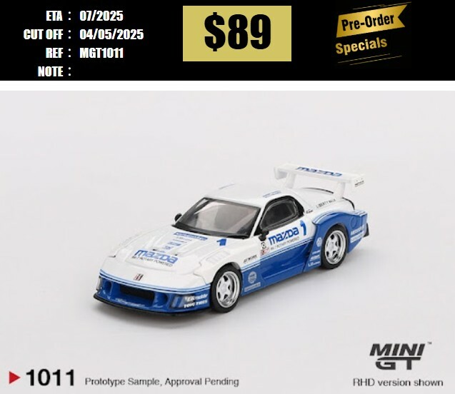 PO-$89 * MINI GT * 1:64 #1011 MAZDA RX-7 LB-Super Silhouette IMSA RHD [OD15/04]