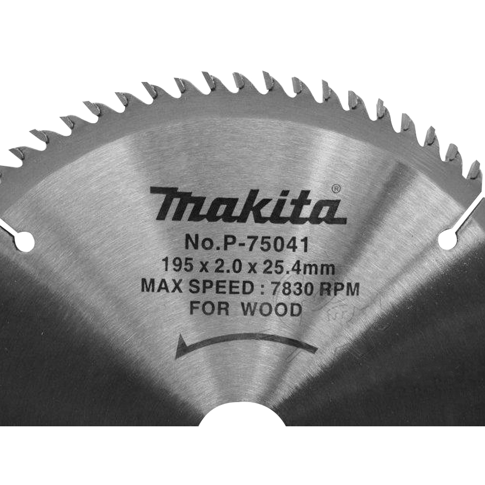 ＊中崙五金【附發票】Makita 牧田 木材鎢鋼鋸片【195mm*25.4*2.0MM*80T 】P-75041