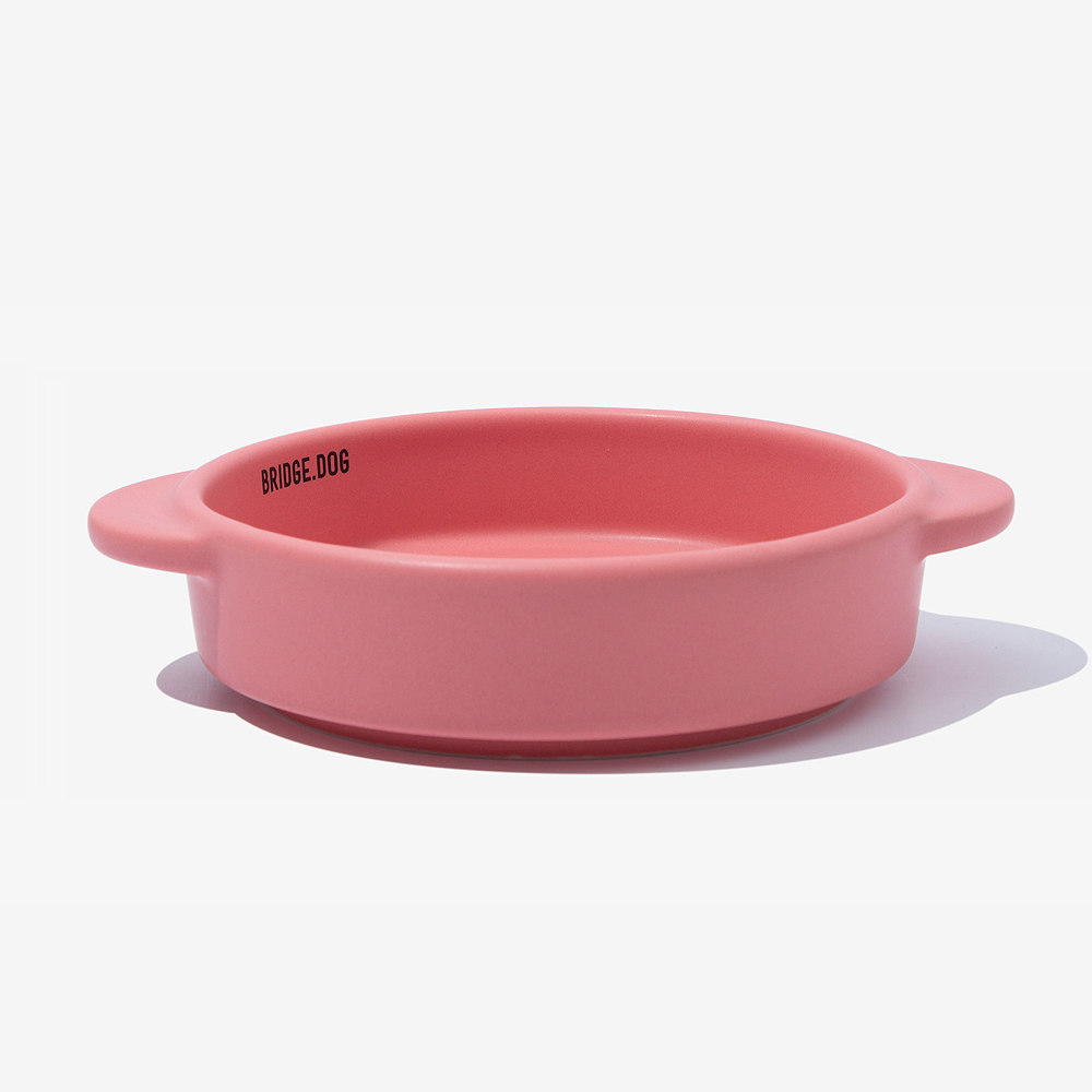 BRIDGE. DOG MINI  霧面雙耳碗 (珊瑚粉)