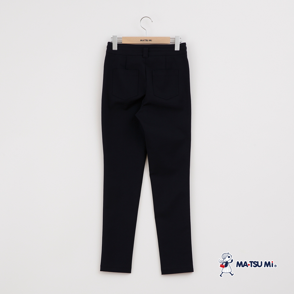 MA‧TSU Mi 基本款修身直筒彈性長褲(卡其.深藍)