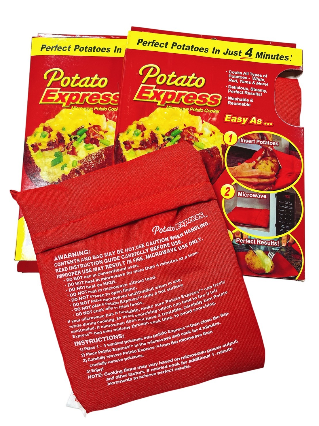 高雄分會 |potato express 微波爐土豆包/馬鈴薯袋(3入)
