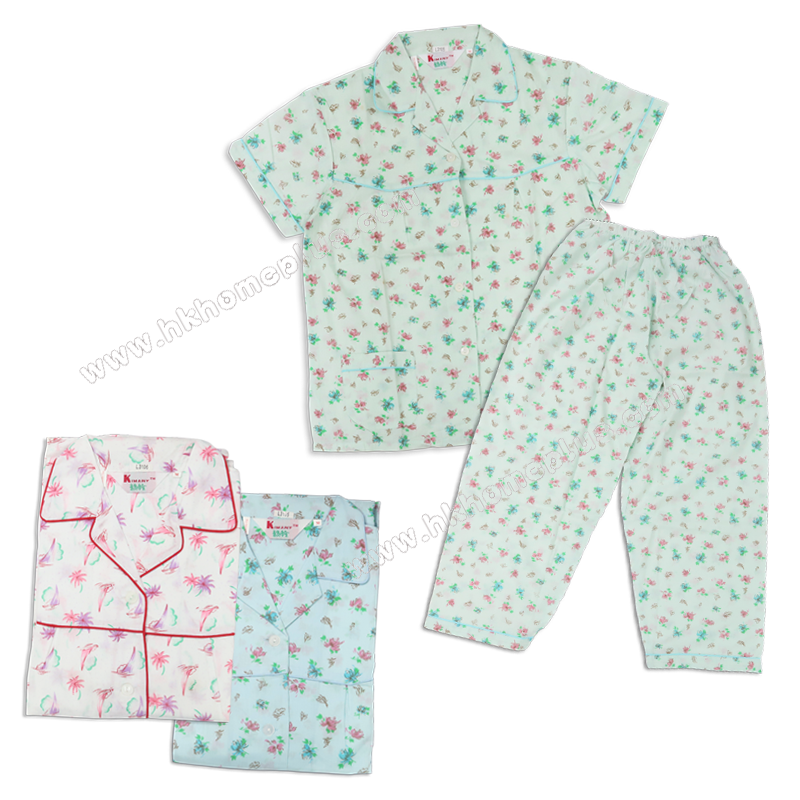 KIMANY 女裝的確涼短袖長褲睡衣