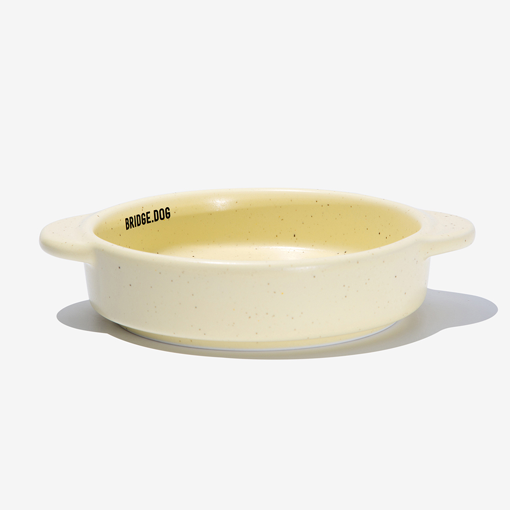 BRIDGE.DOG MINI  餅乾霧面雙耳碗 (黃)