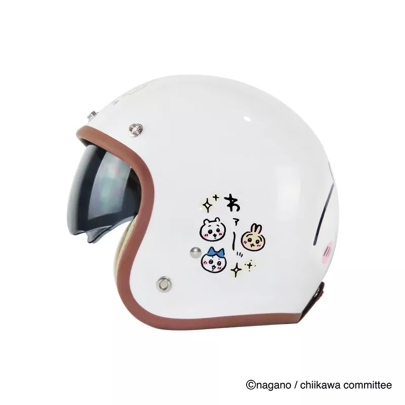 華泰 NINJA K-806S 吉伊卡哇 GE-1 白色 墨鏡小可愛 3/4罩安全帽 復古帽