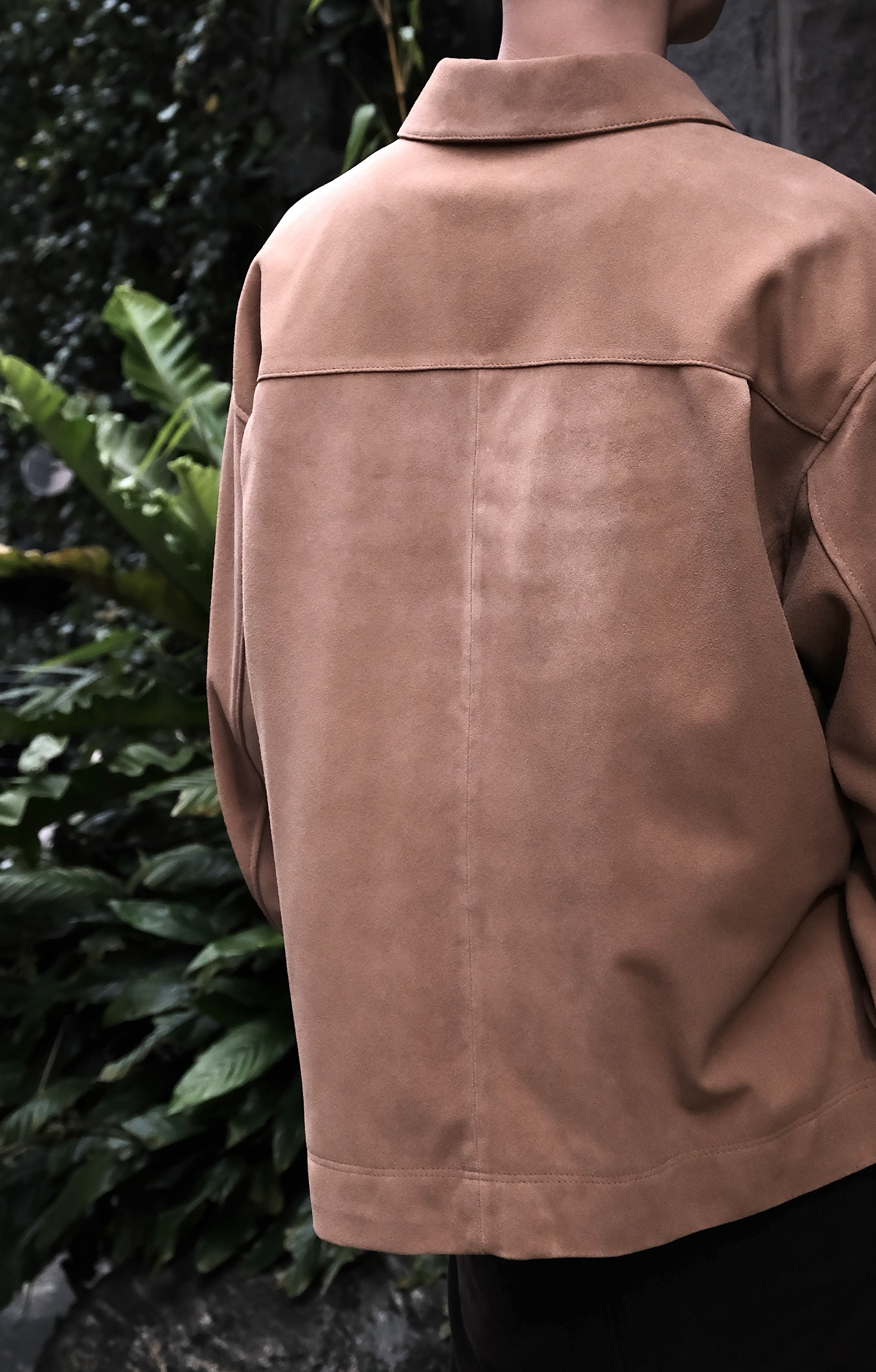 ANCELLM SUEDE SHORT SHIRT JACKET アンセルム ANCELLM - [ラスト1点] SUEDE SHORT SHIRT JACKET | BROWN