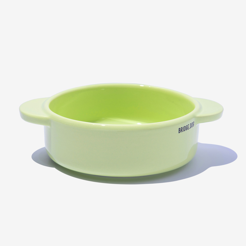 BRIDGE. DOG BASIC  亮面雙耳碗 (綠)