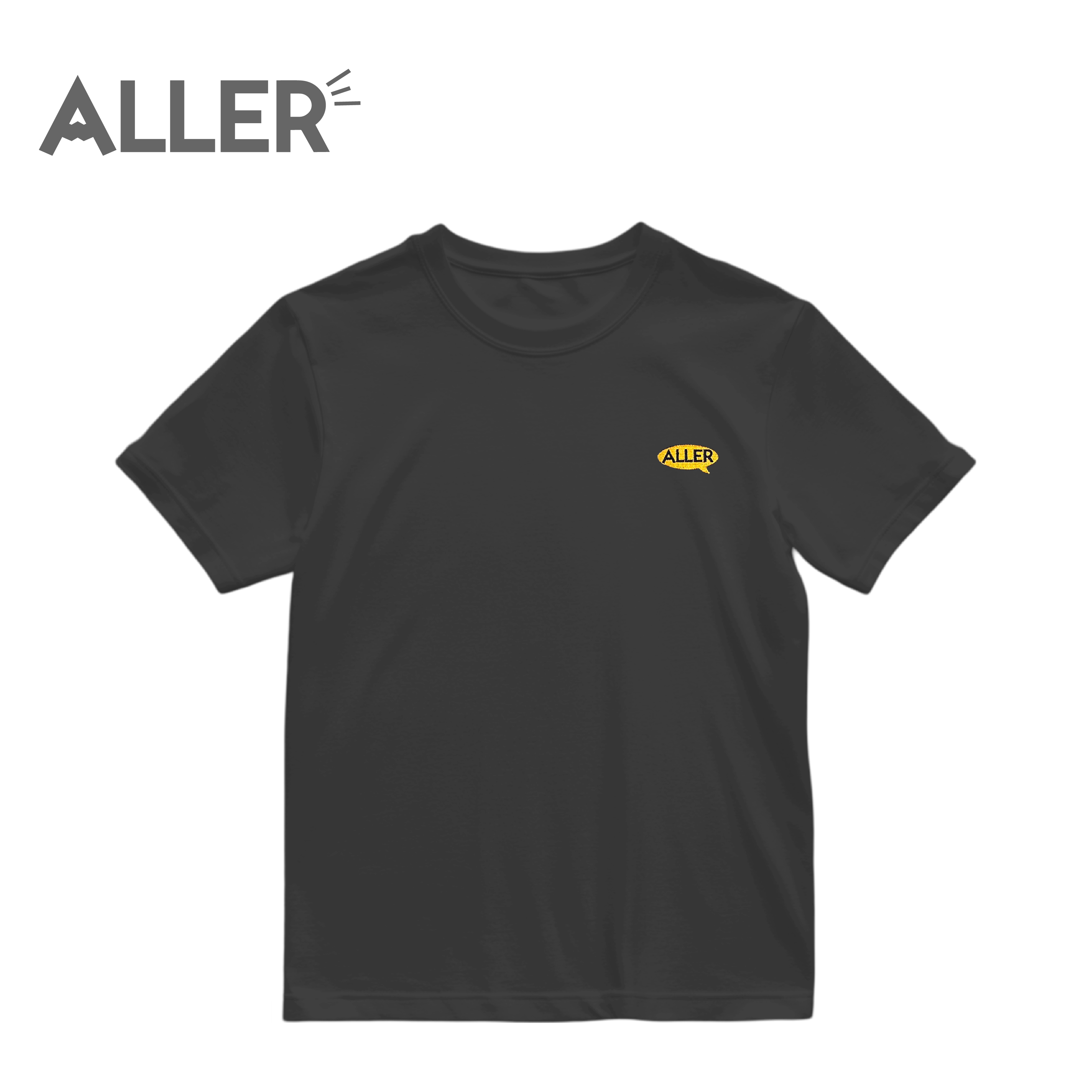 ALLER 絲柔棉LOGO系列刺繡短袖T 中性款 (8色) 10AL6602G