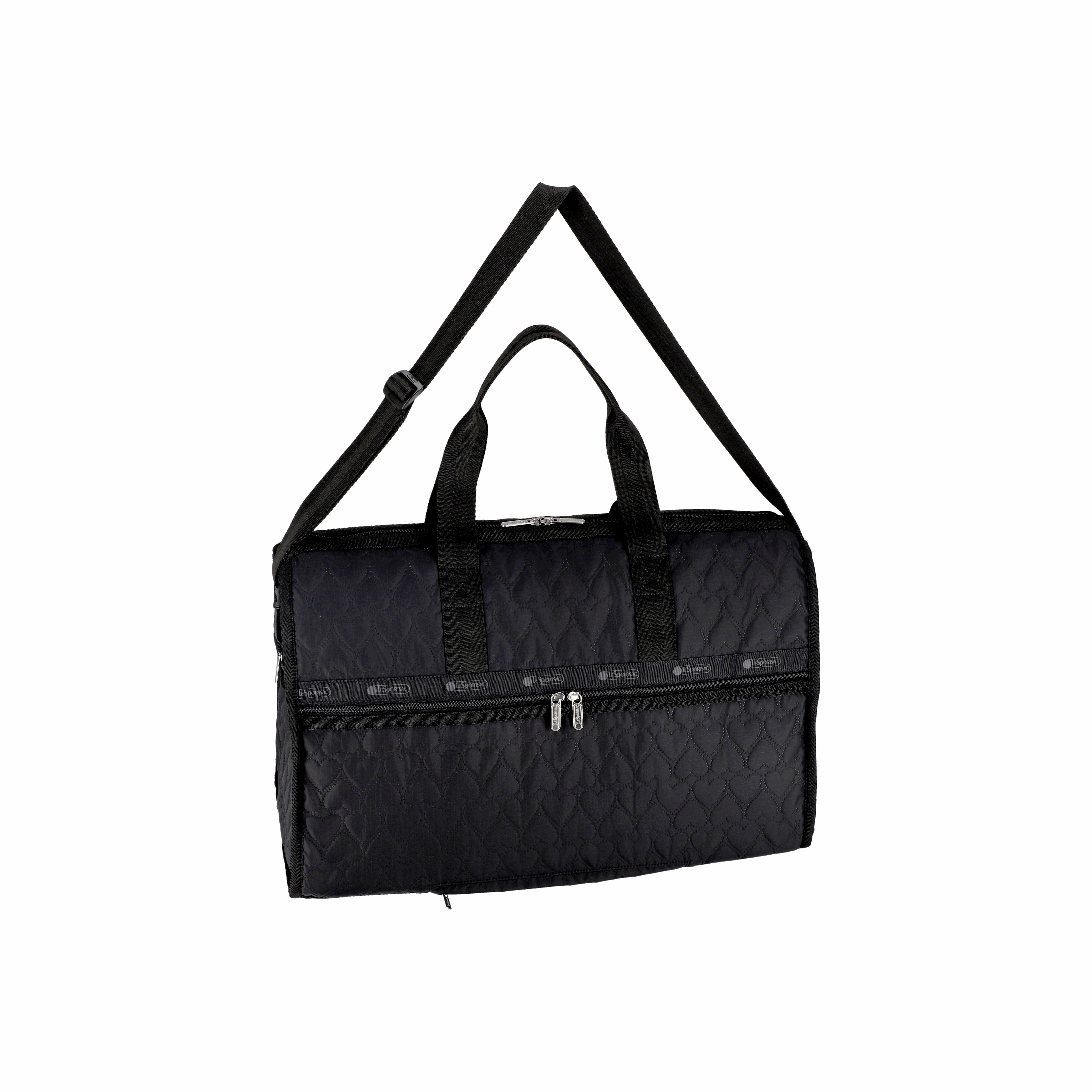 DELUXE 大型旅行袋 (BLACK HEART DEBOSS)