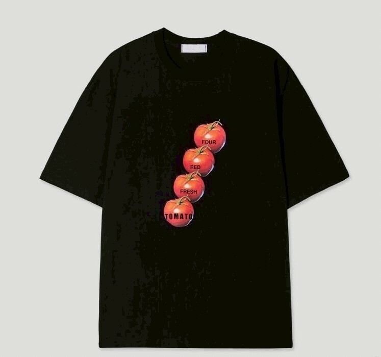 PARA Tomato 排列 英文 上衣 #短袖