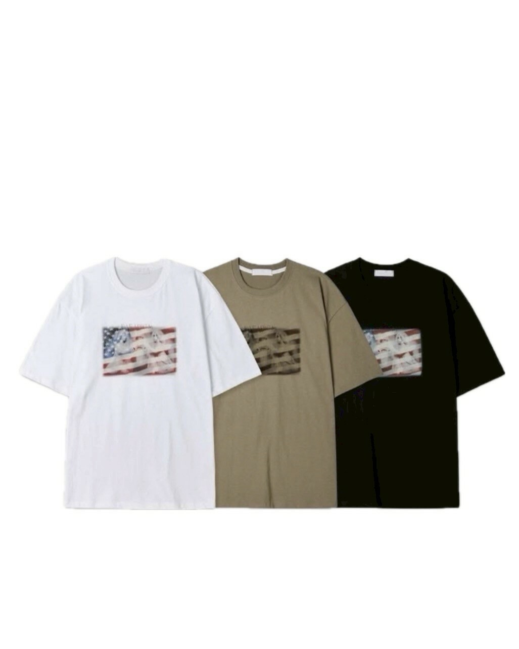 PARA 美國國旗 刷色 上衣 #短袖