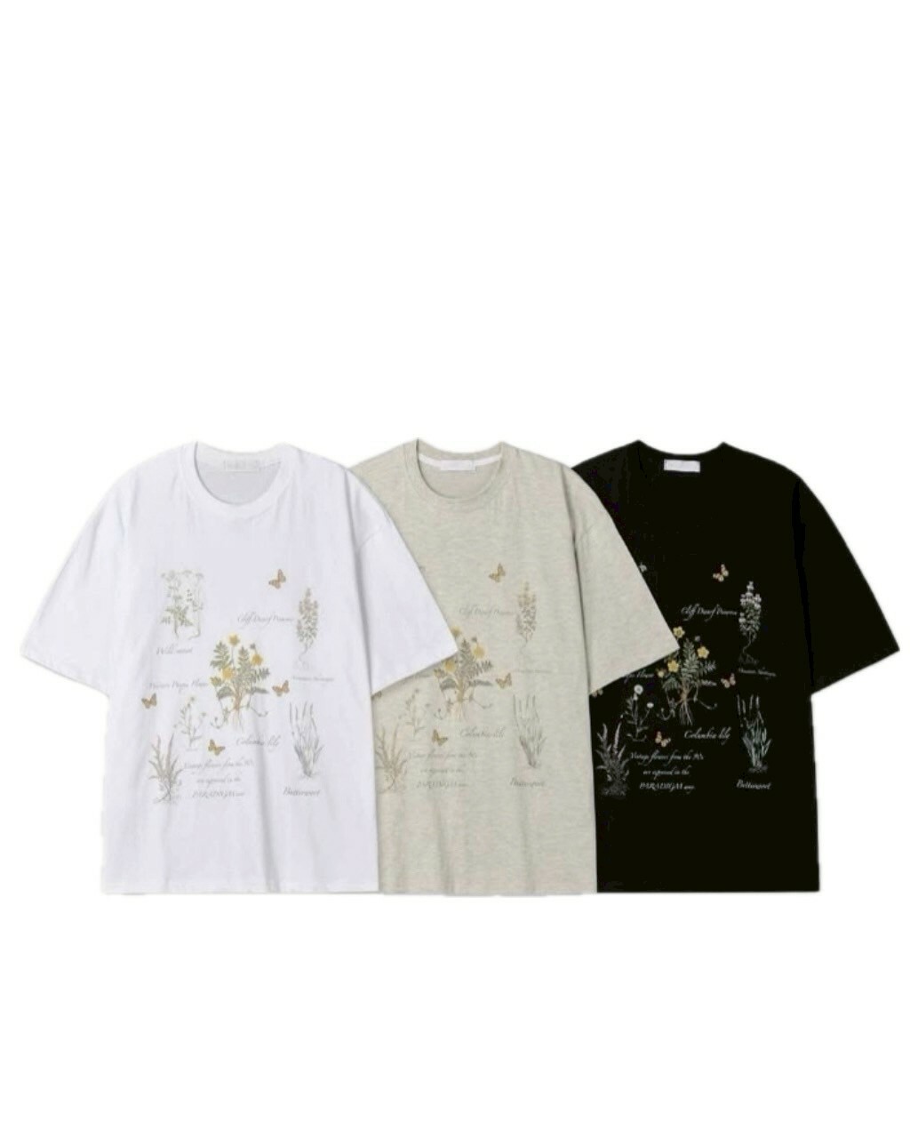 PARA 花花草草 小圖案 造型 上衣 #短袖