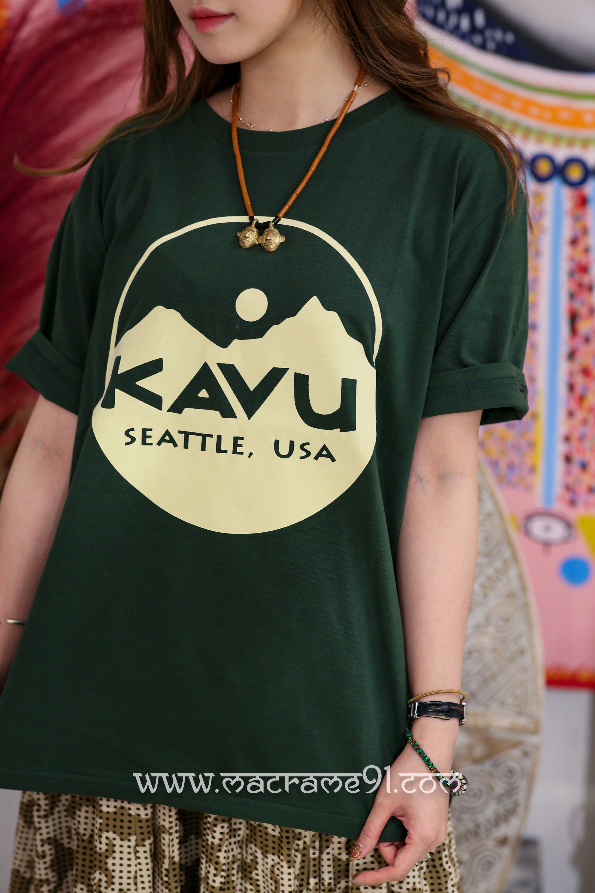 KAVU Circle Logo T裇  - 19821827038007 (0717)