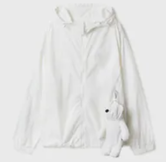 [S] WHO.A.U IVORY STEVE PACKABLE WINDBREAKER, WHJJF2508U39-IVORY (SWAU526)