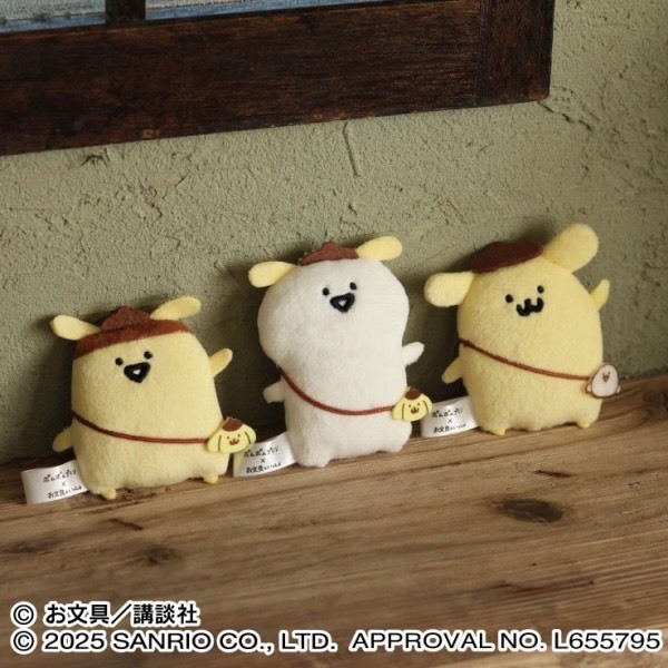 iSNEAKERS｜日本 三麗鷗 Sanrio  文具君 X 布丁狗聯名 吊飾 票卡夾 伸縮吊飾 娃娃