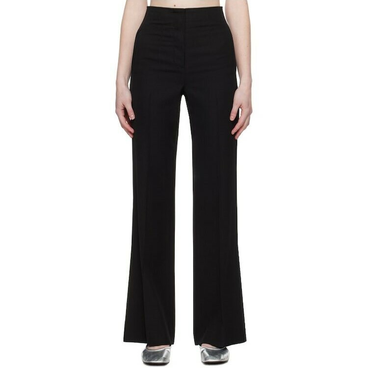 1FO0510-037 RECTO Straight-Leg Trousers Black #RW24SWPT009BK BLACK (BR)