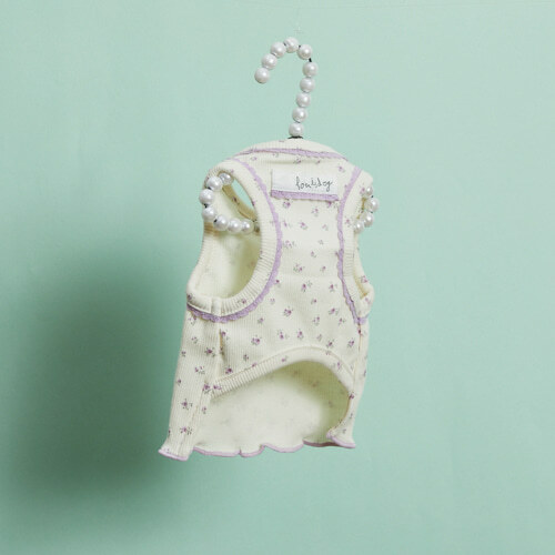 Louisdog Lilac紫丁香小花背心