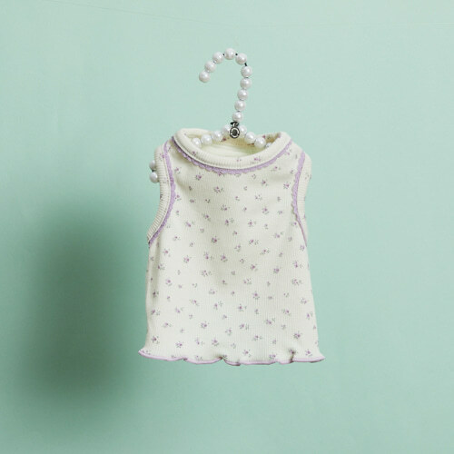 Louisdog Lilac紫丁香小花背心