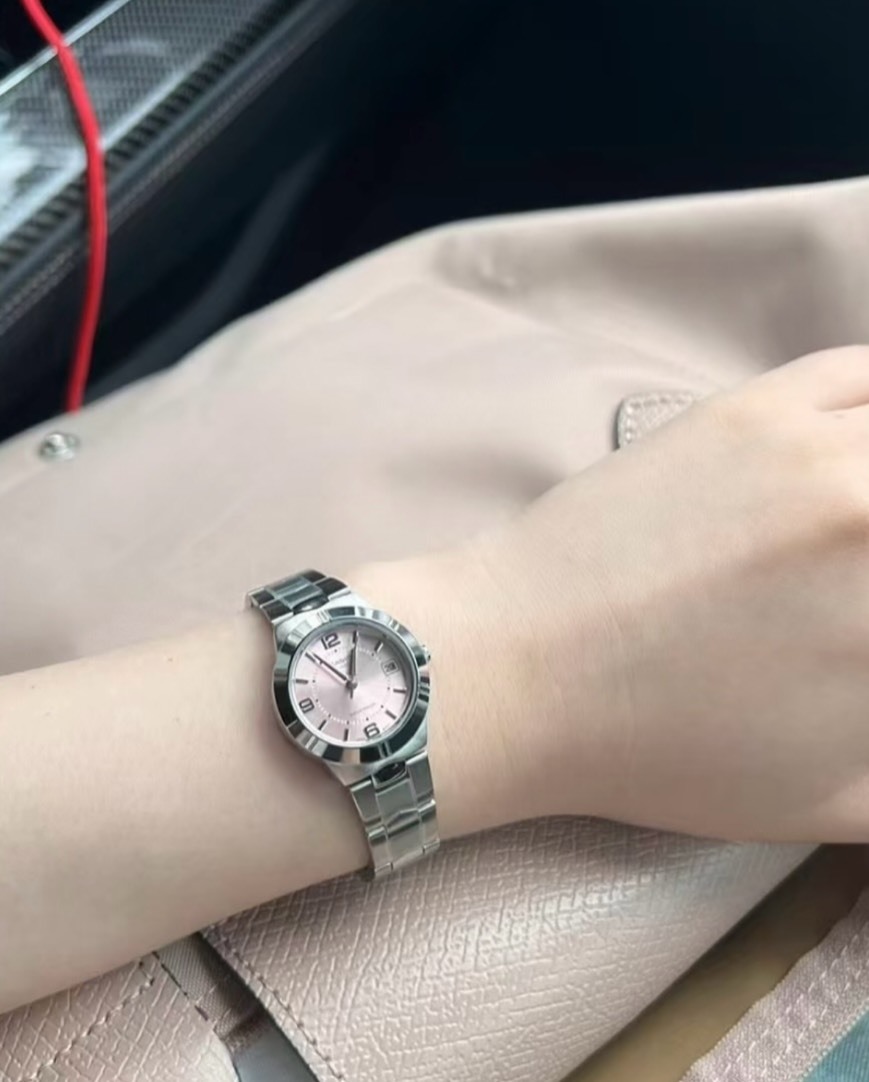 <日本限定>CASIO Casio Collection碎碎冰 鋼錶帶 手錶 冰川藍 櫻花粉