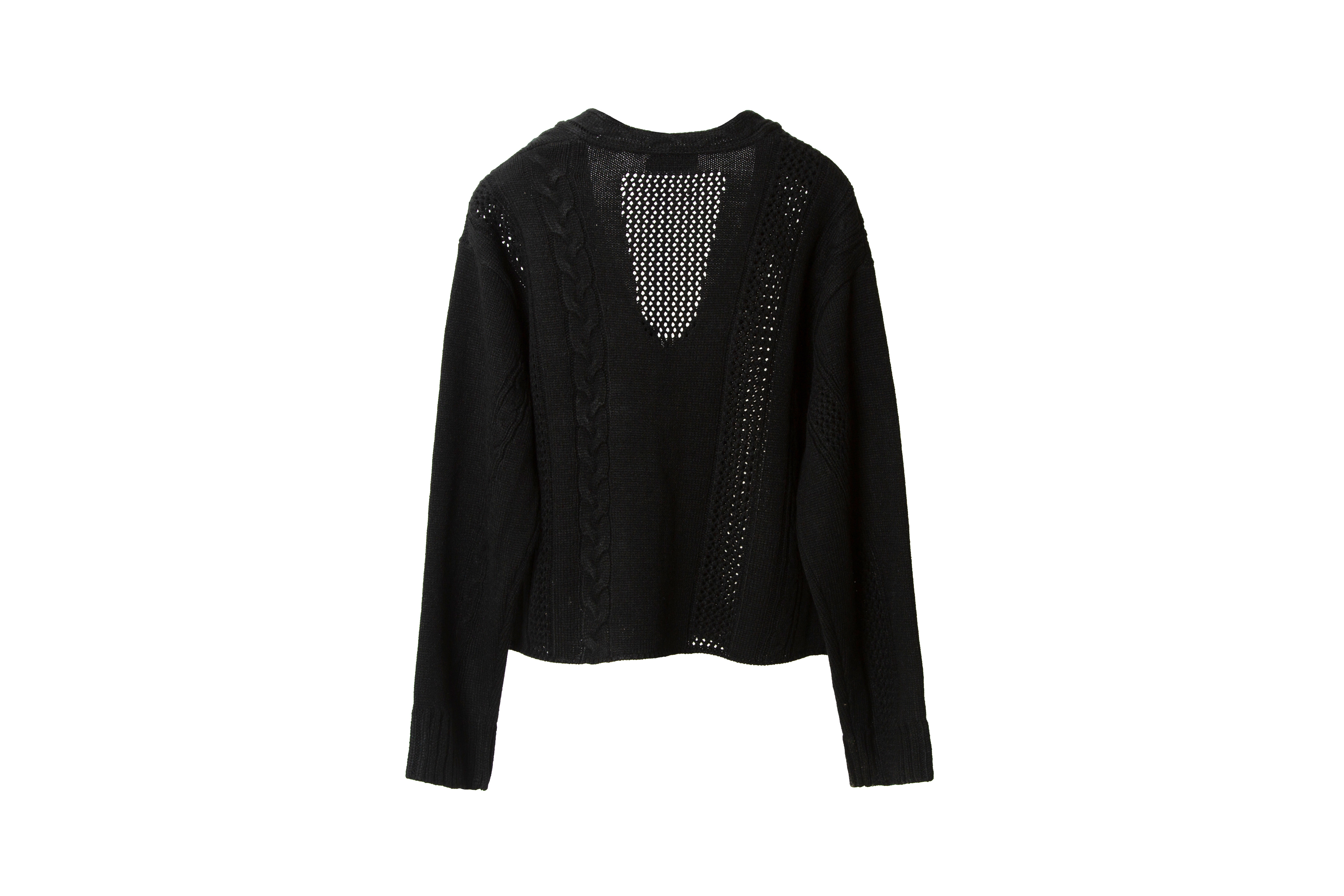 REMIX "Fregmented blooM Cardigan" (Black)