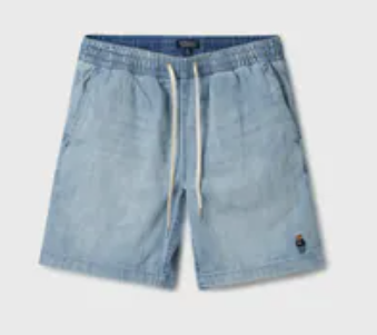 [S] WHO.A.U LIGHT INDIGO STEVE DENIM SHORTS, WHTJF2532M56-LIGHT INDIGO (SWAU544)