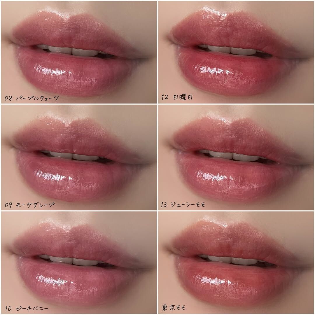 預 購 貨 品丨【最新】 日本直送 AMUSE  DEW TINT 35% 花瓣水潤唇釉 #01-12 # 13 日本限定色 TOKYO MOMO 東京モモ