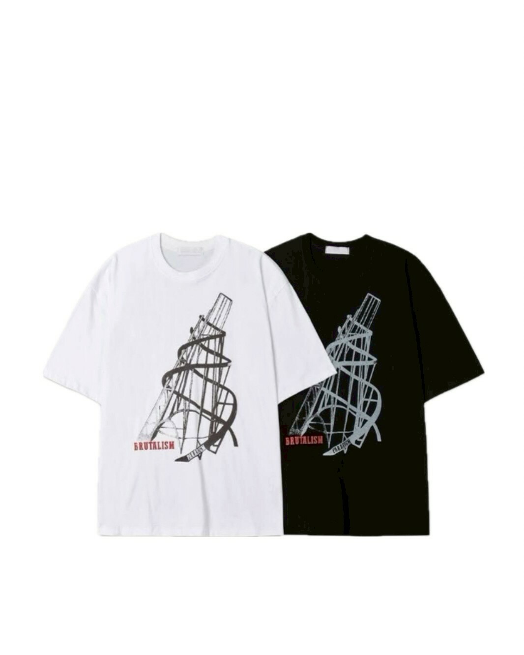 PARA Brutalism 設計感 上衣 #短袖