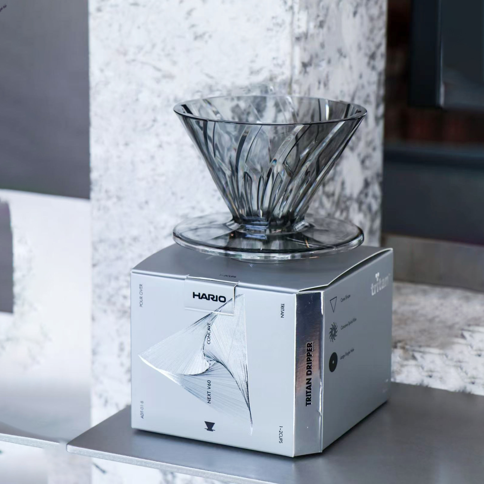 Hario V60 Alpha濾杯 凹肋 Tritan