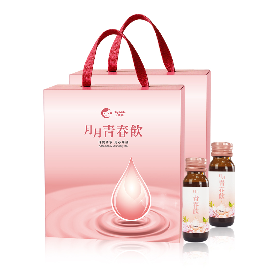 【大姨媽 禮盒賣場】月月青春飲禮盒組(10瓶/盒)