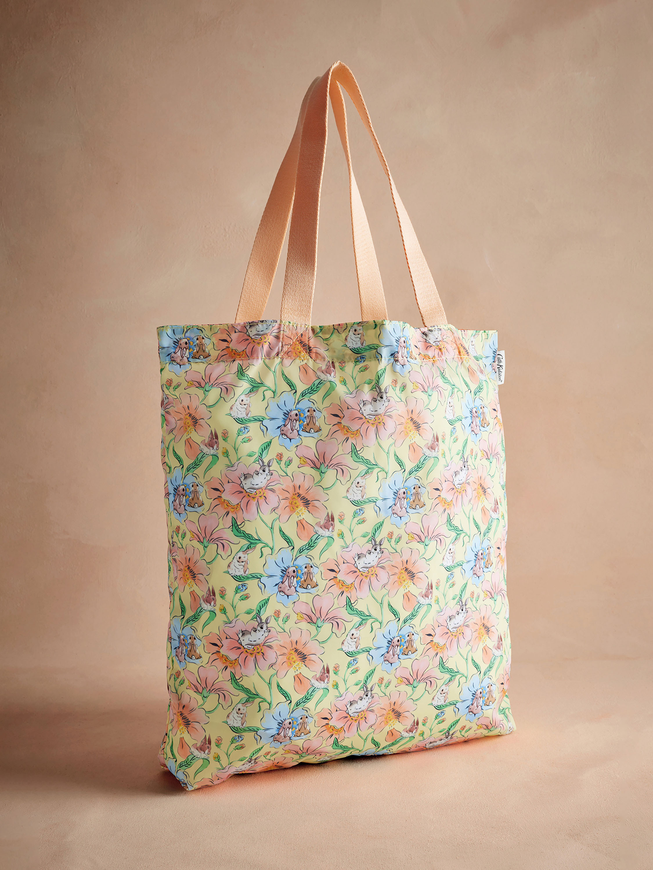 Bunnies Floral 釘釦式口袋折疊購物袋