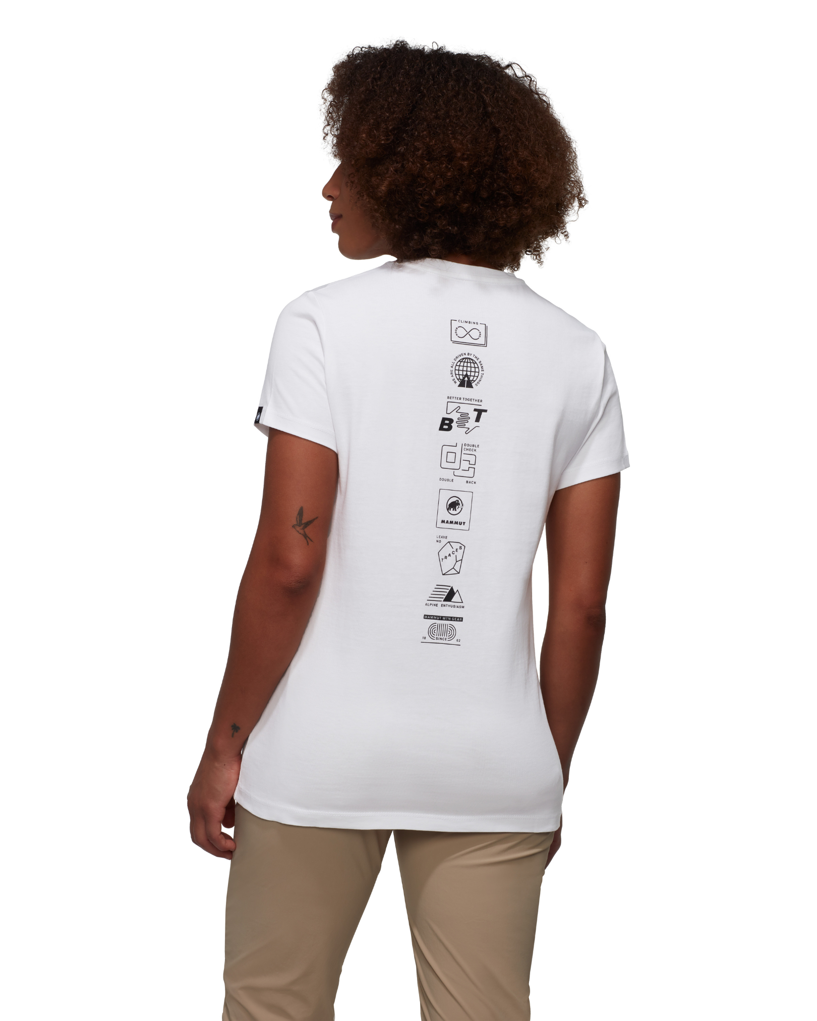 Mammut T-shirt/女 Massone T-Shirt Emblems 白 (M1017052310243)