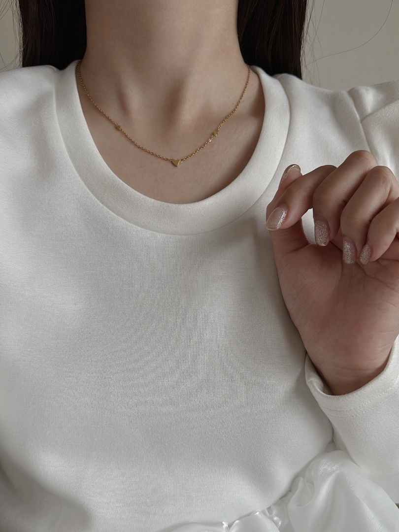 SS love chain necklace