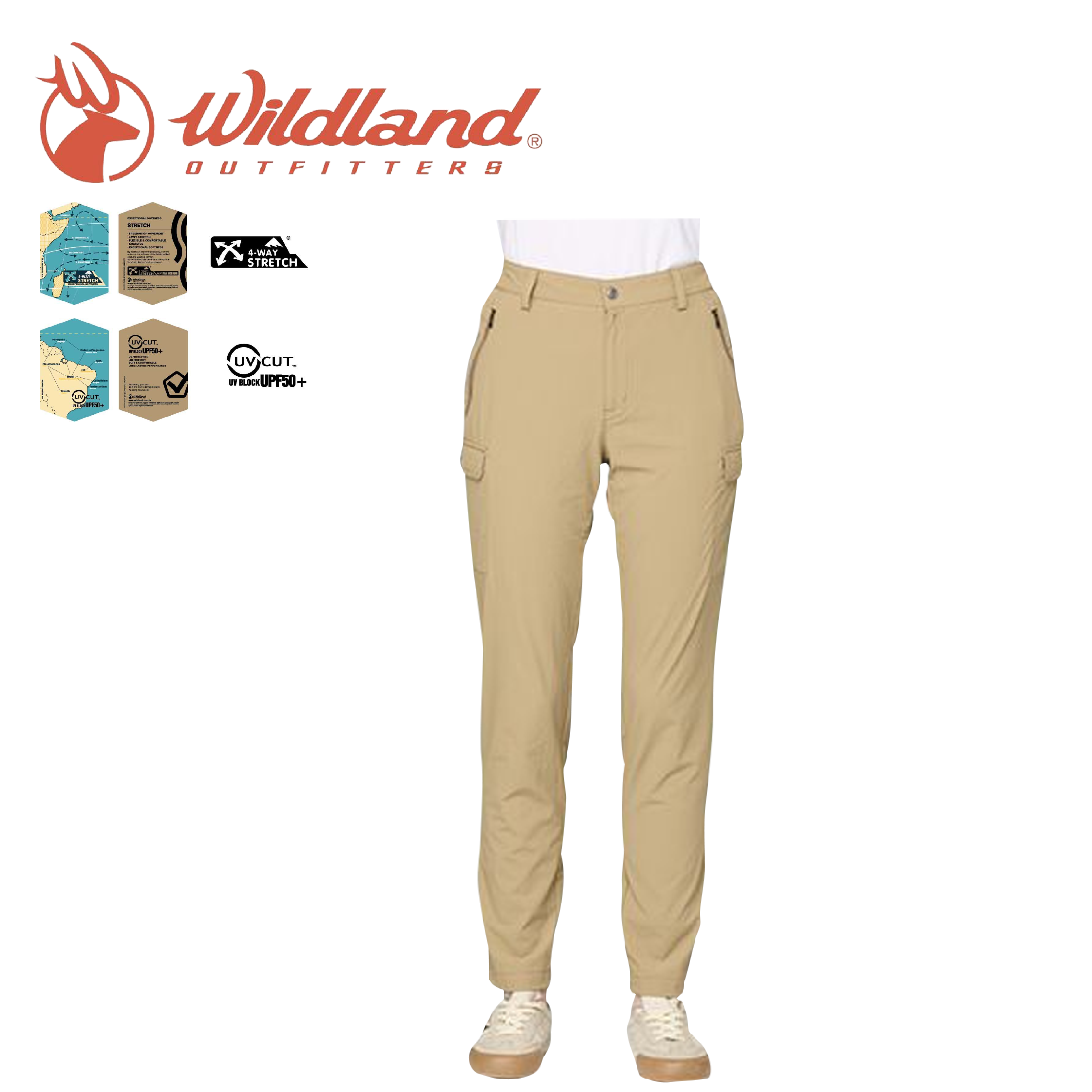 Wildland 荒野 女生CORDURA涼感耐磨山旅褲 女款 (2色) 21WB31307