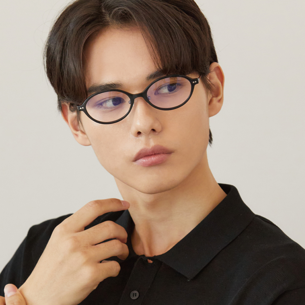 【CARIN】ROY O C1 橢圓框光學眼鏡 #NewJeans同款♣ (黑)