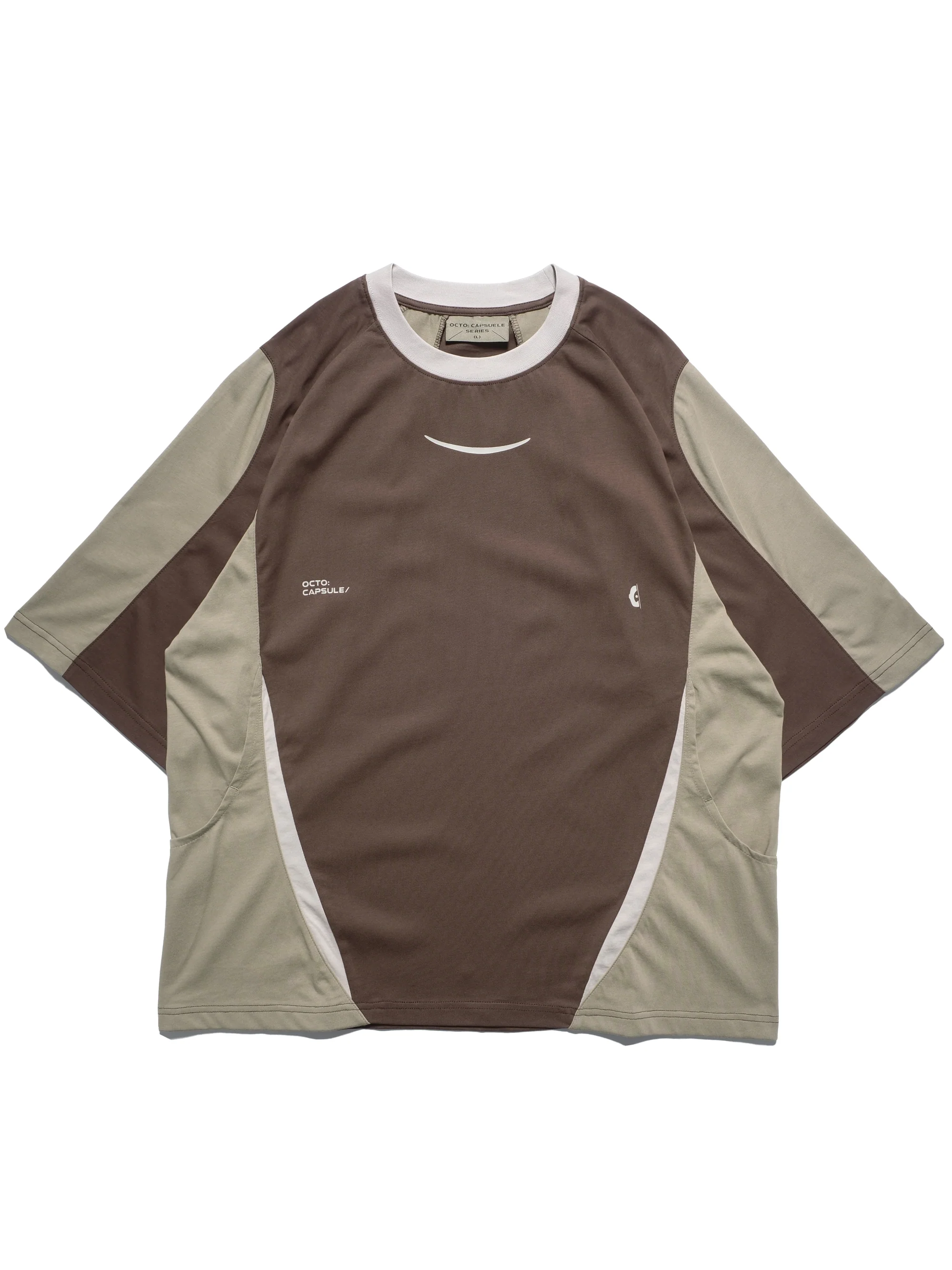 Octo Gambol S25-C01-T2 Three combo T-shirt - Brown