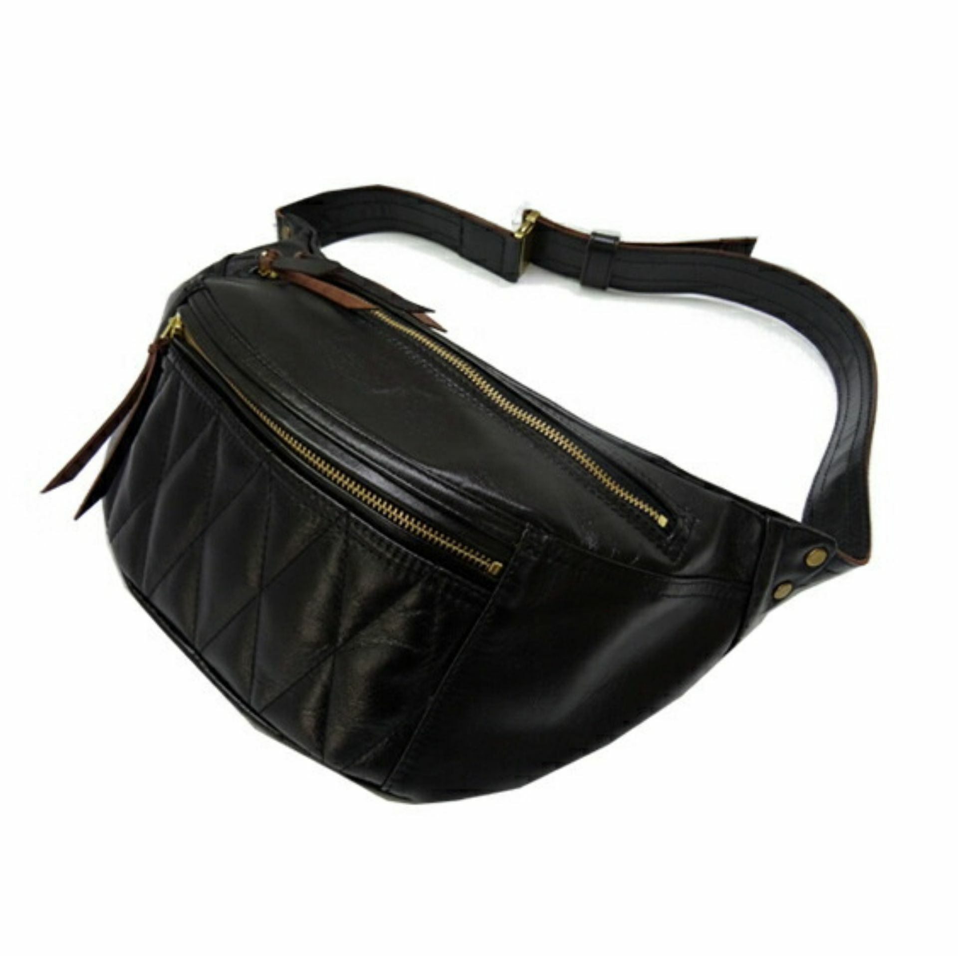 Y'2 LEATHER - HORSE HIDE BAG -BLACK