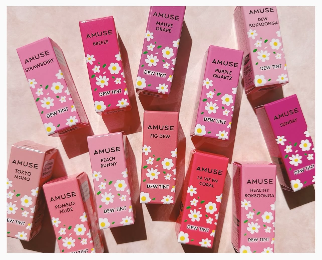 預 購 貨 品丨【最新】 日本直送 AMUSE  DEW TINT 35% 花瓣水潤唇釉 #01-12 # 13 日本限定色 TOKYO MOMO 東京モモ