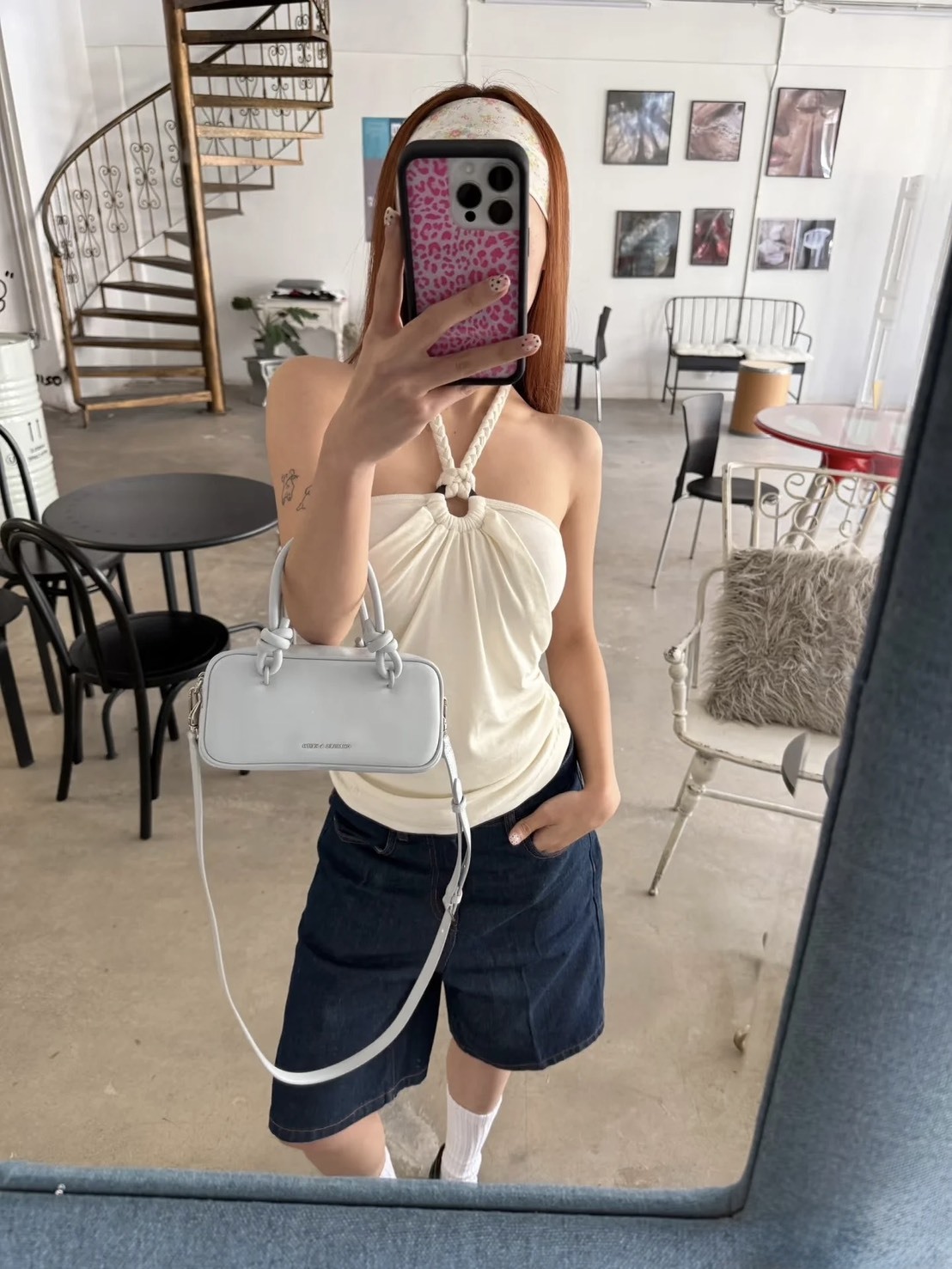 iSNEAKERS | CHARLES&KEITH 小ck 奶油馬卡龍色系 波士頓包 方形手提包 側背包 四色