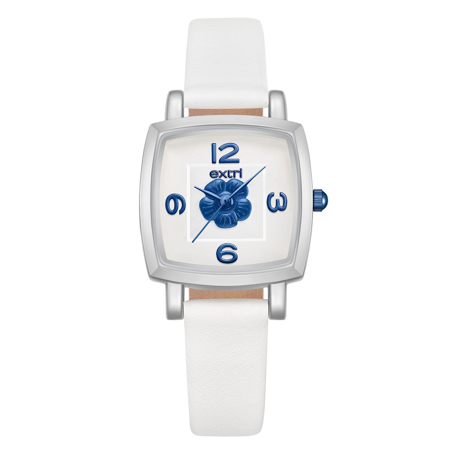 【EXTRI】 E1055 經典 簡約 優雅 皮革 方形 女錶 手錶