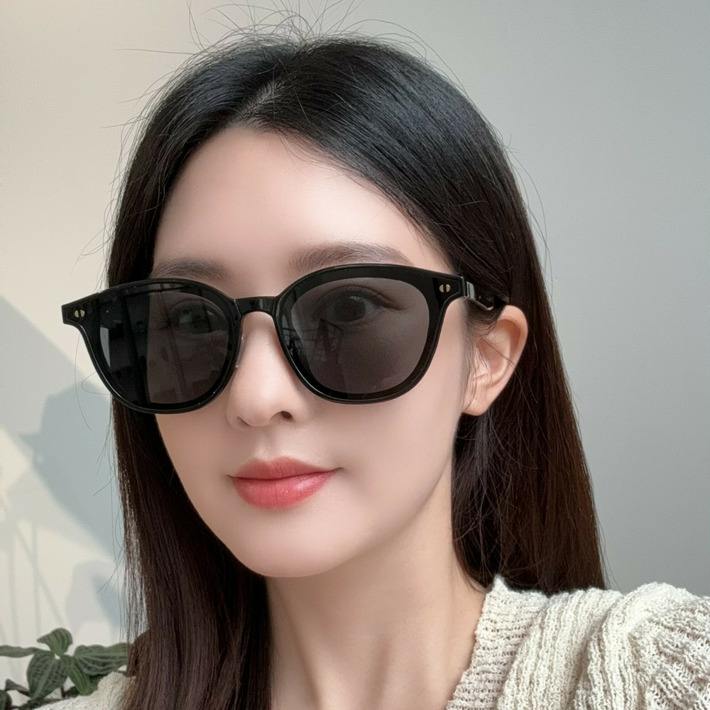 【KlassiC.】F001 C1 (黑 深灰鏡片)摺疊波士頓太陽眼鏡 ♣