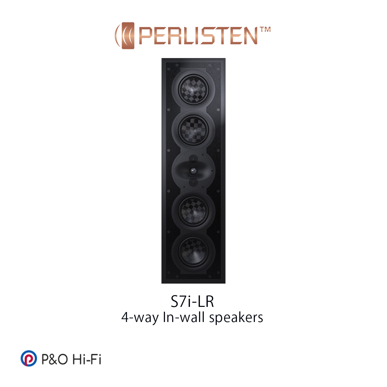 PERLISTEN S7i-LR 4 路分音嵌入式喇叭 (一件)