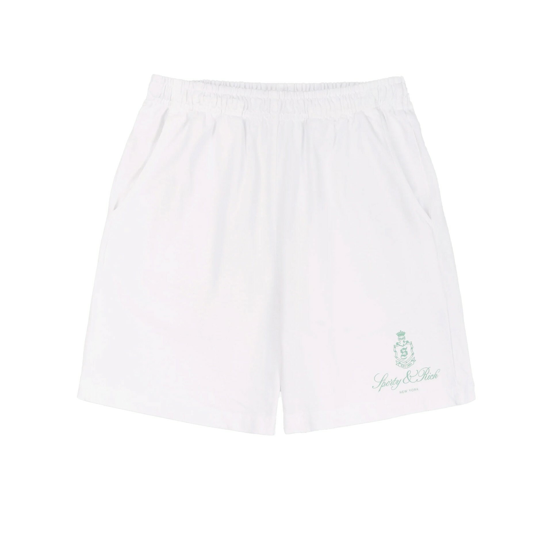1FO0510-044 SPORTY & RICH Vendome Shorts White #SH021S412VW (BR)