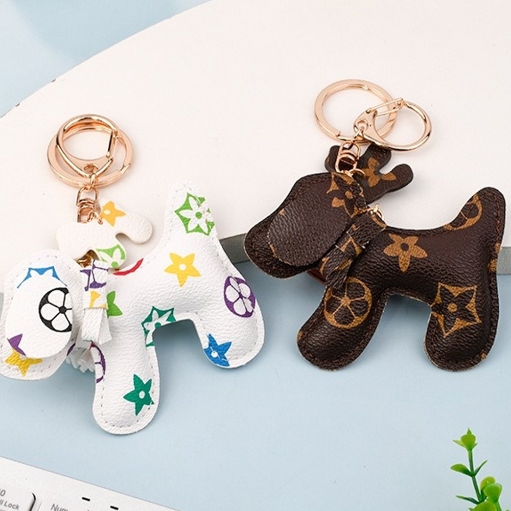 吊飾 鑰匙圈 禮物 小狗 鑰匙扣 包包掛件 包包吊飾 可愛小物 鑰匙扣環 情侶吊飾 掛飾 皮革吊飾 配件 小吊飾 056