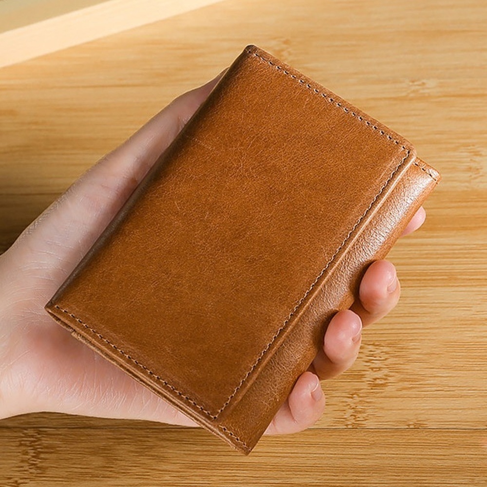 卡夾 錢包 短夾 短款錢包 真皮卡包 男錢包 多卡位 油蠟皮卡包 名片夾 復古錢包 牛皮卡夾 質感錢包 生日禮物 150