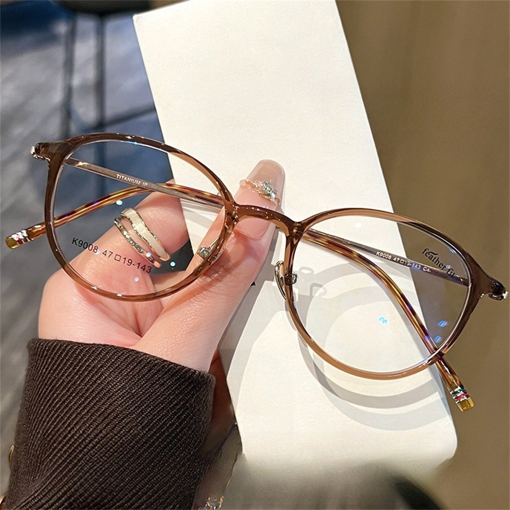 眼鏡 鏡框 鏡架 圓框眼鏡 眼鏡框 眼鏡架 黑色眼鏡 TR90眼鏡 素顏眼鏡 純鈦鏡框 超輕鏡框 小框眼鏡 禮物 046